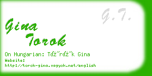 gina torok business card